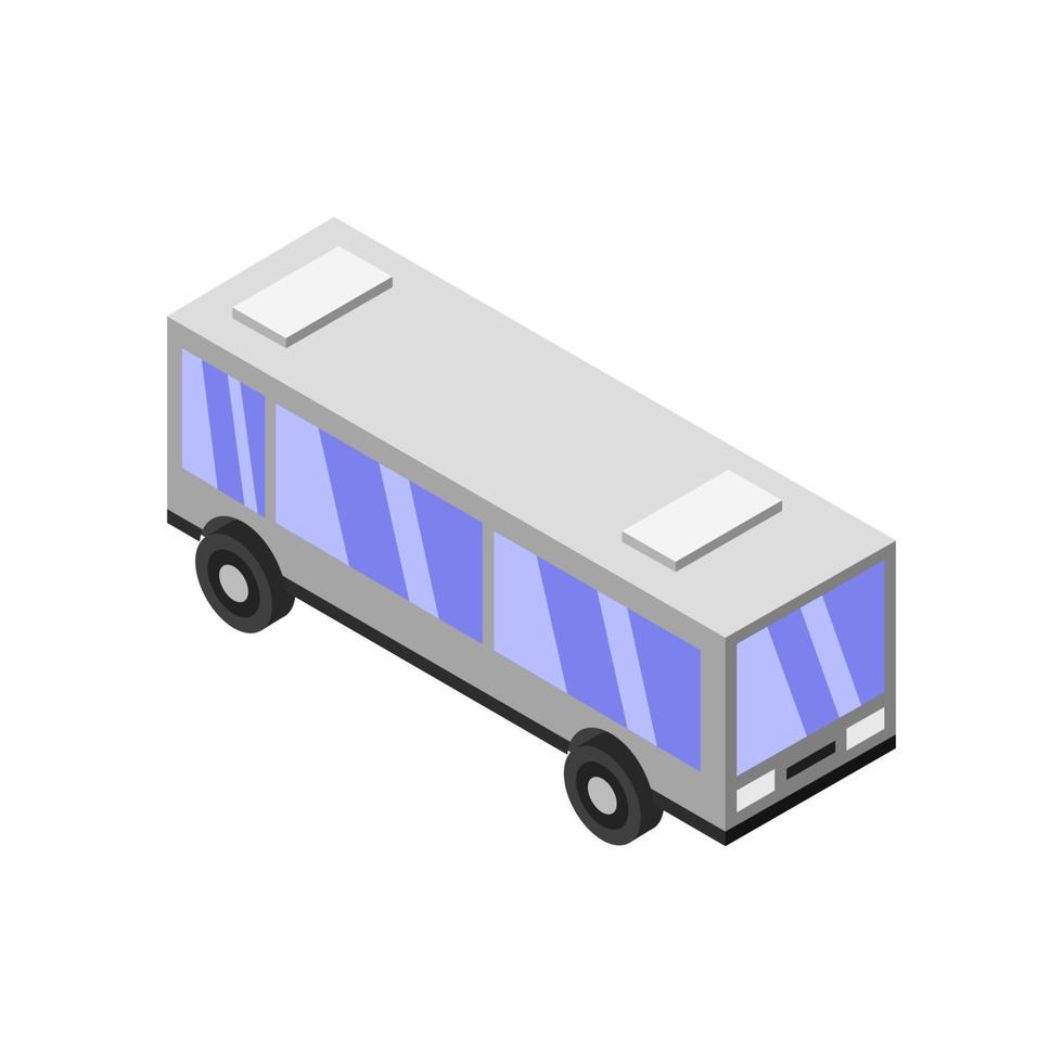 City Bus Isometric vector