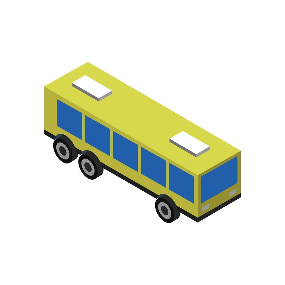 City Bus Isometric vector