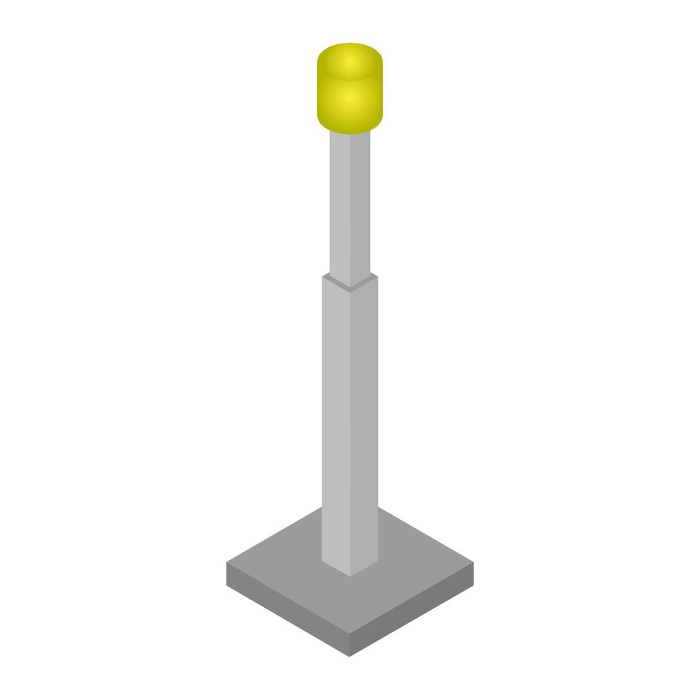 Street Light Isometric On Background vector