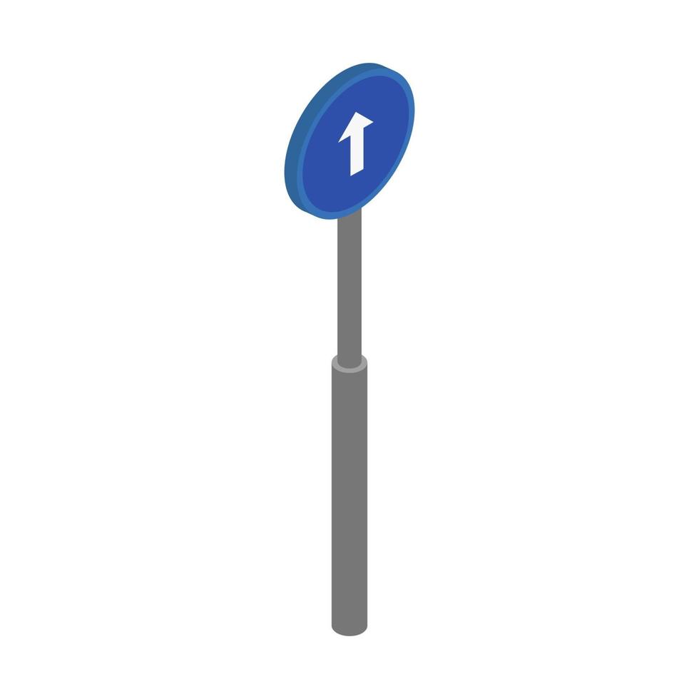 Isometric Road Symbol vector