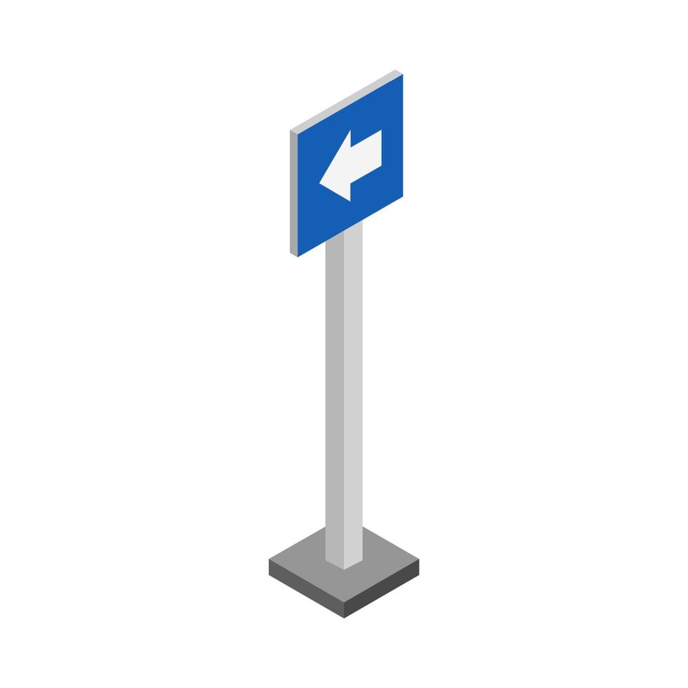 Isometric Road Symbol vector