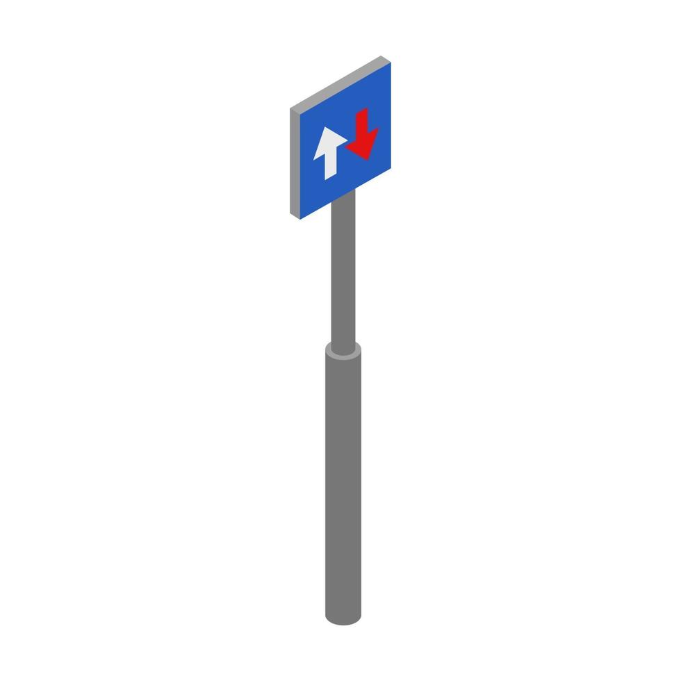 Isometric Road Symbol vector