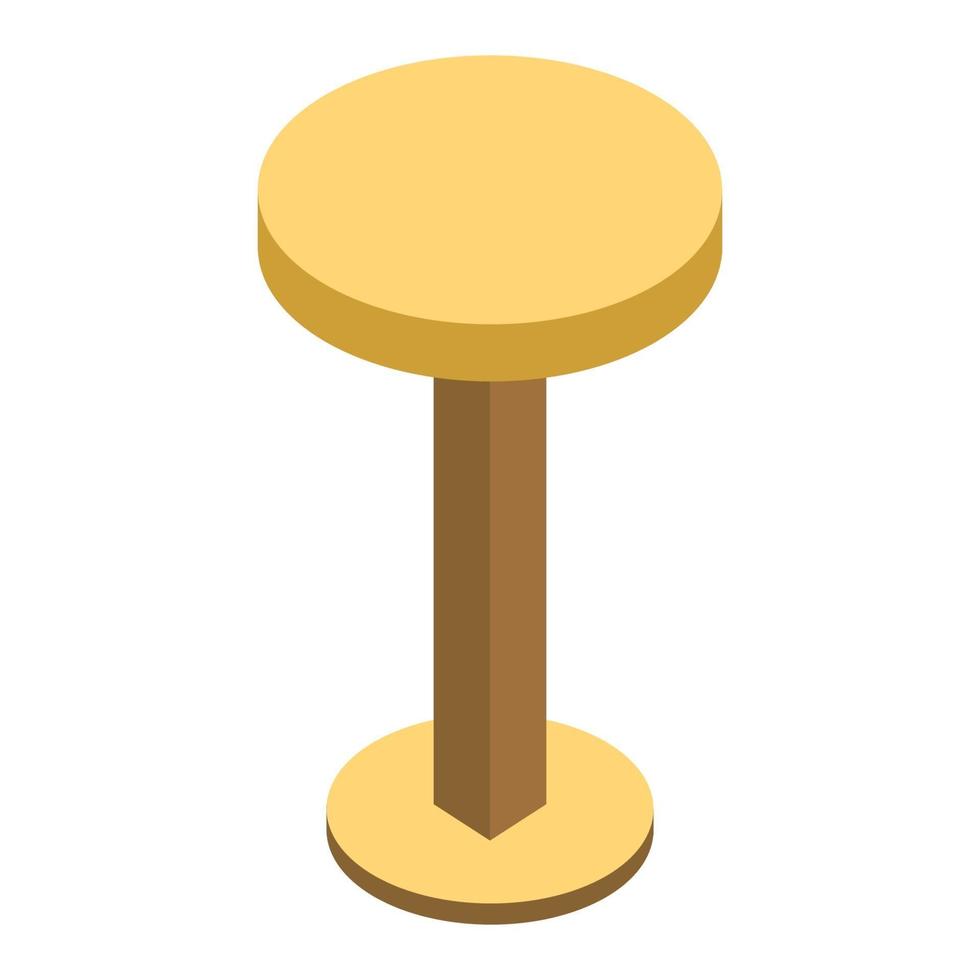 Isometric Coffee Table On Background vector