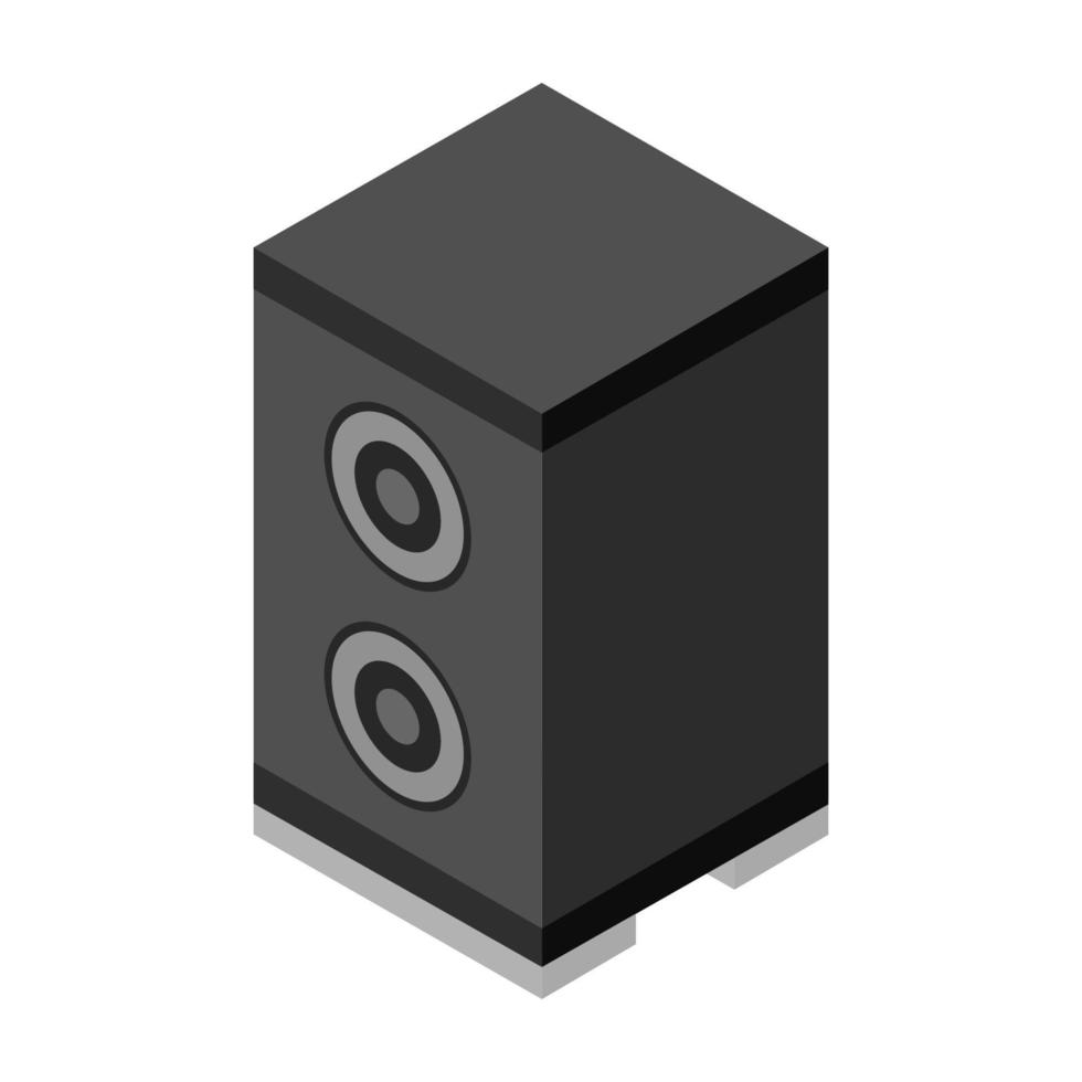 Isometric Woofer On Background vector