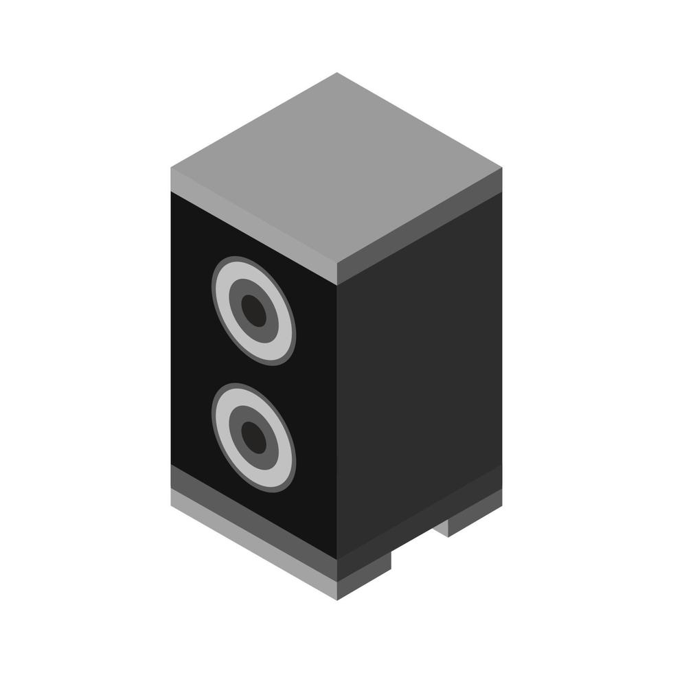 Isometric Woofer On Background vector