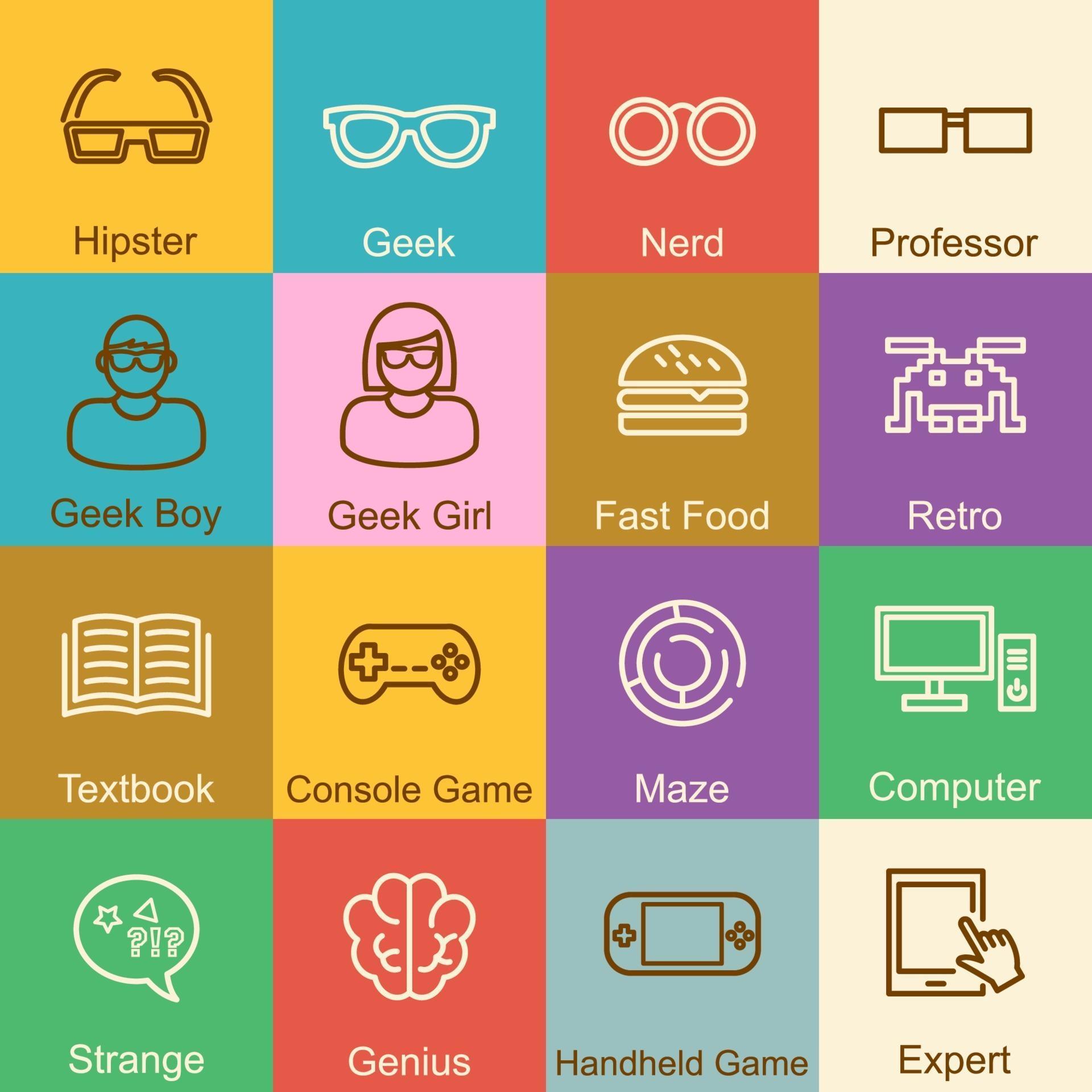 Download Geek outline design 2257799 Vector Art at Vecteezy