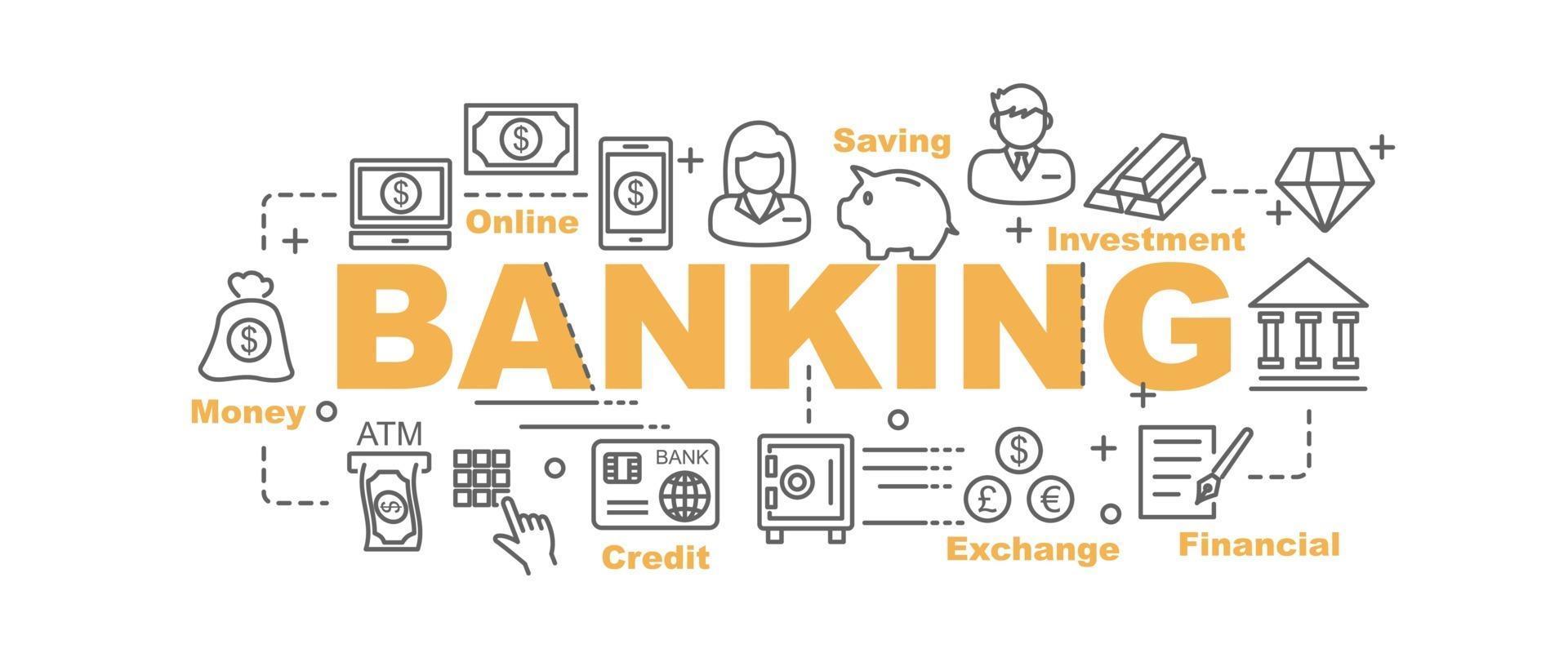 Banking vector banner 2257823 Vector Art at Vecteezy