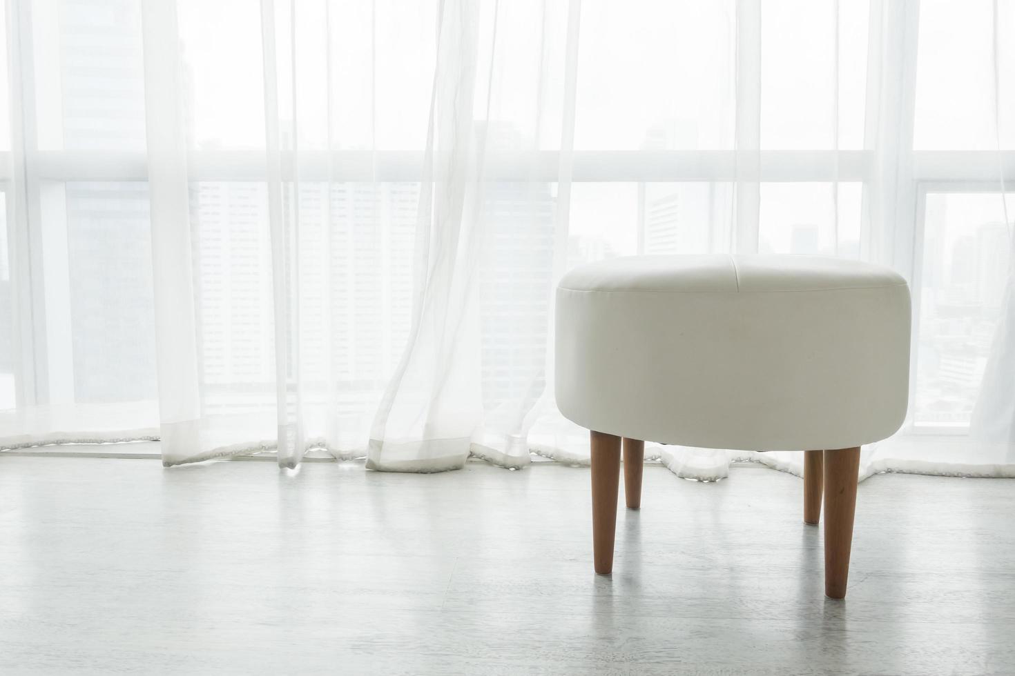White stool chair photo