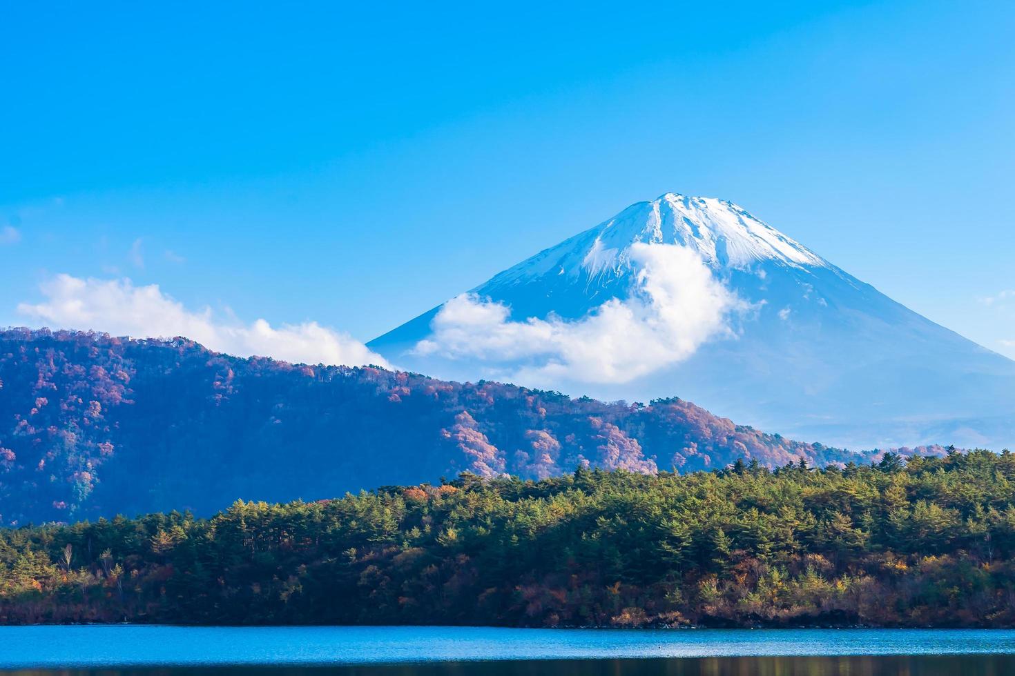 paisaje en mt. fuji en japón foto