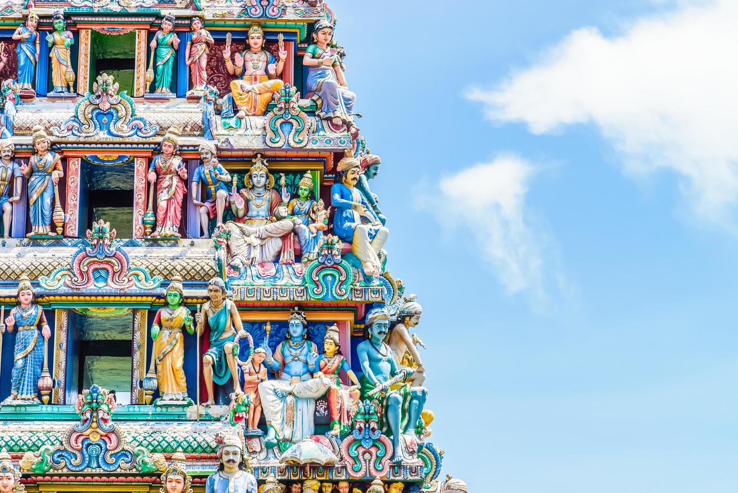 templo hindú indio en singapur foto
