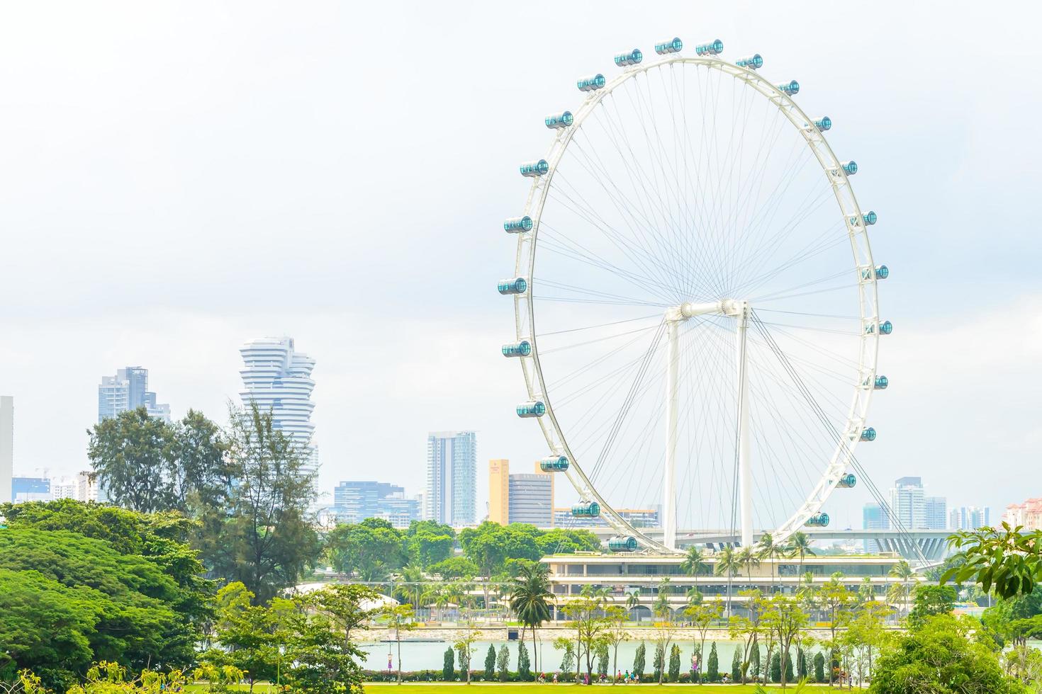 Singapore flyer in Singapore photo