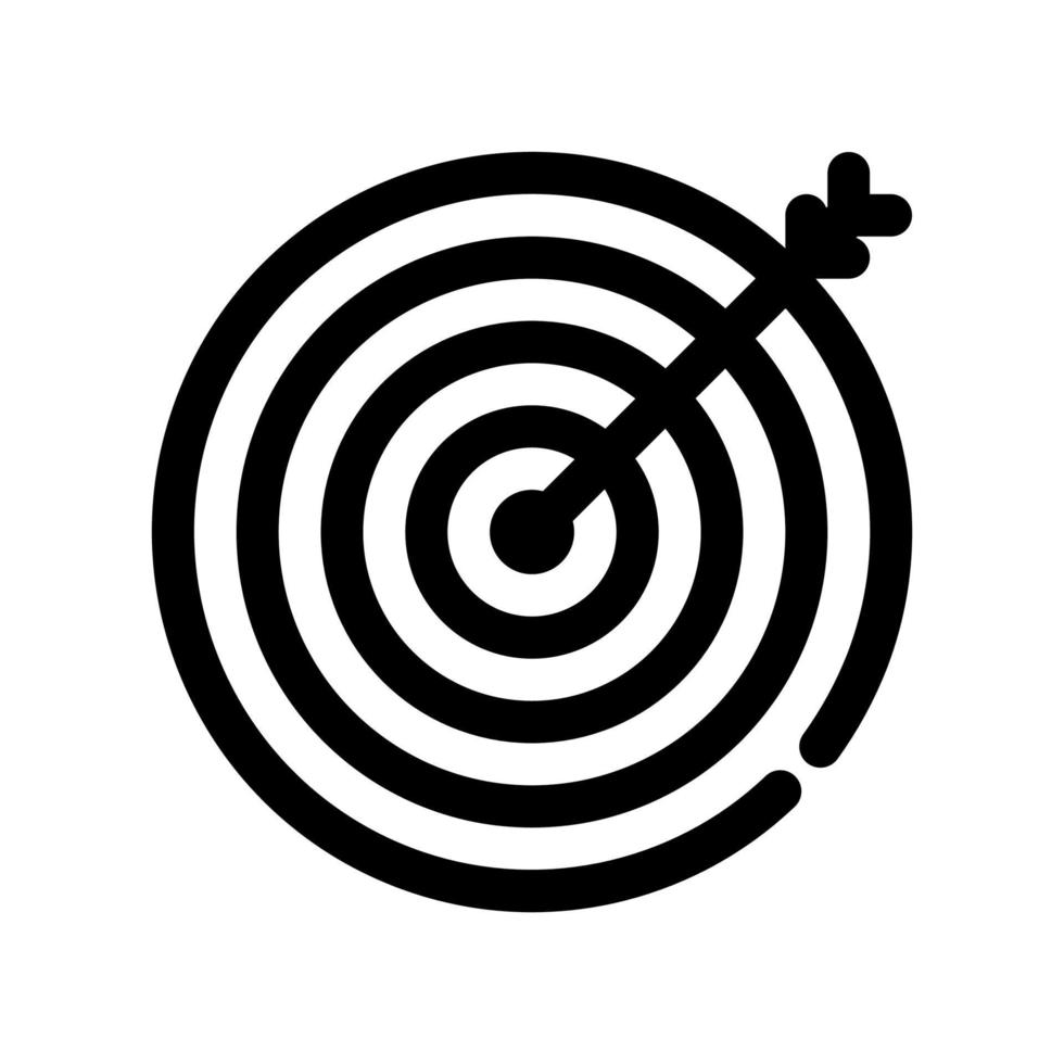 Target outline icon. The item from set dedicated marketing, as well as related goods and services. Interrupted lines vector. vector