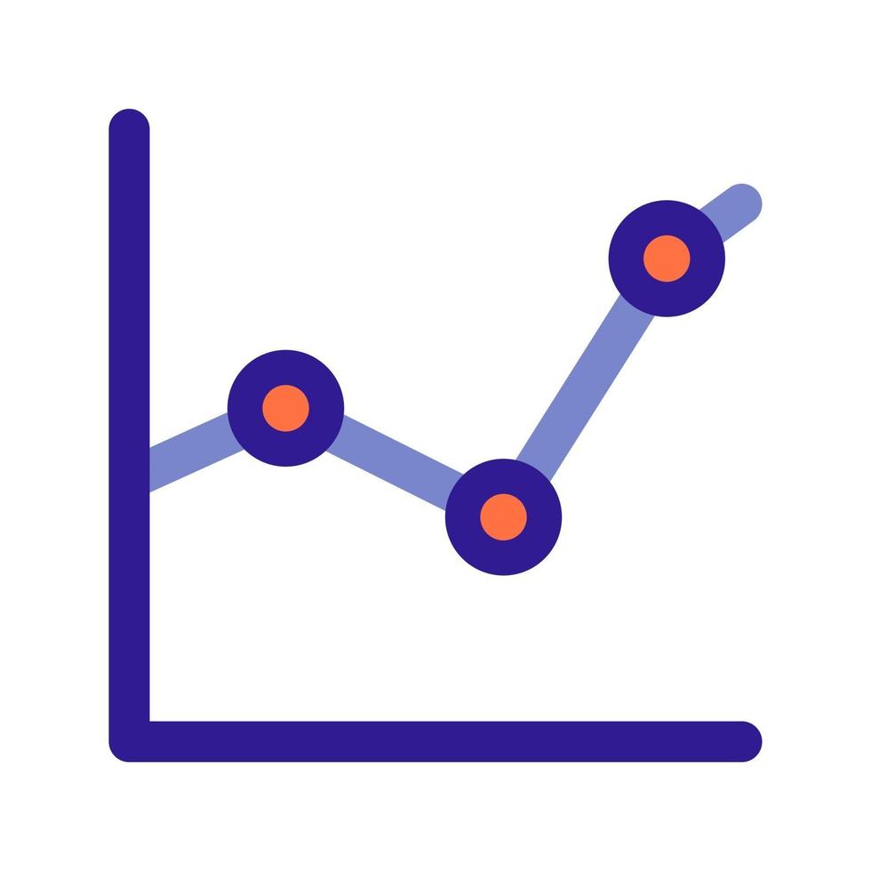 Chart outline icon. Vector item from set, dedicated to Big Data and Machine Learning.