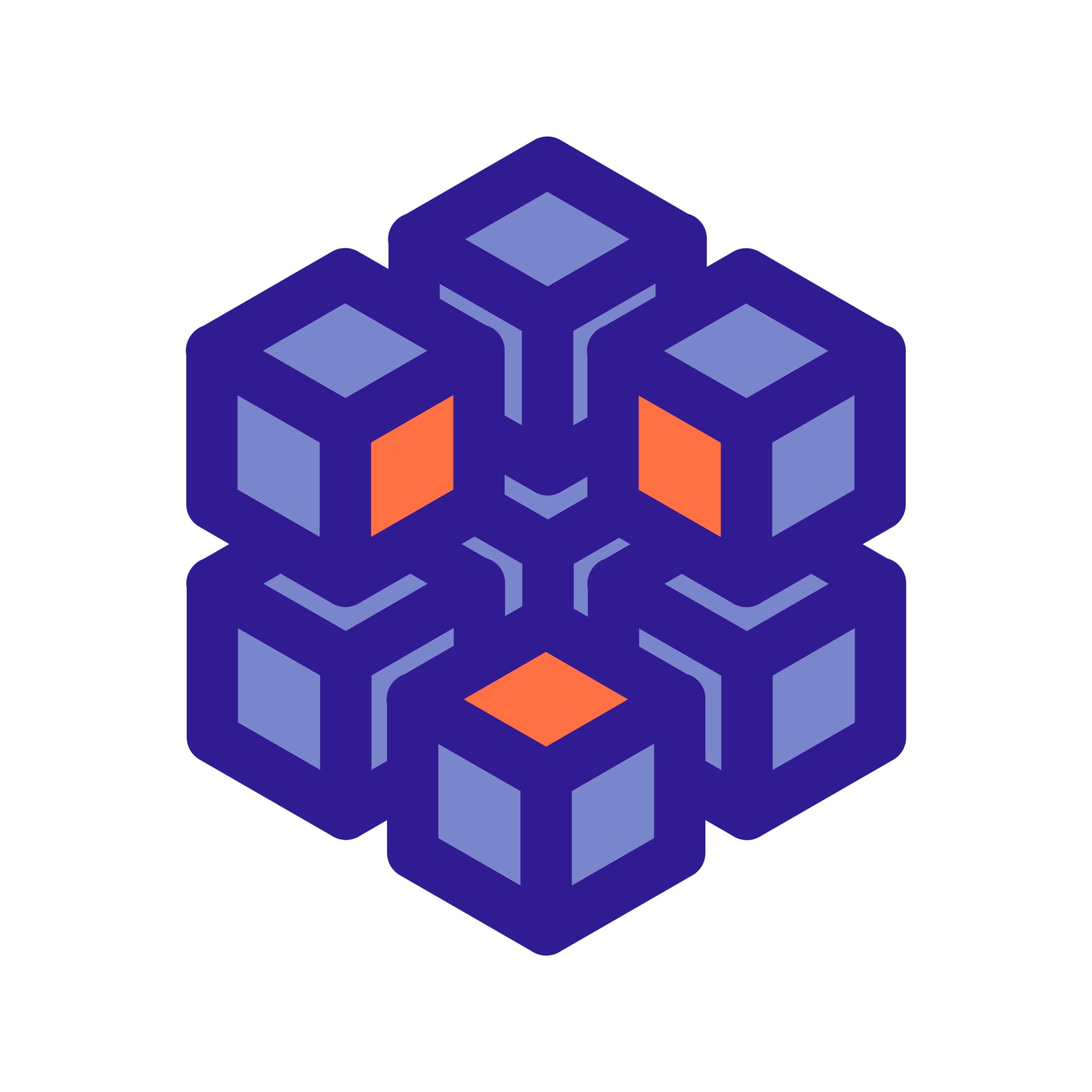 3d array outline icon. Vector item from set, dedicated to Big Data and ...