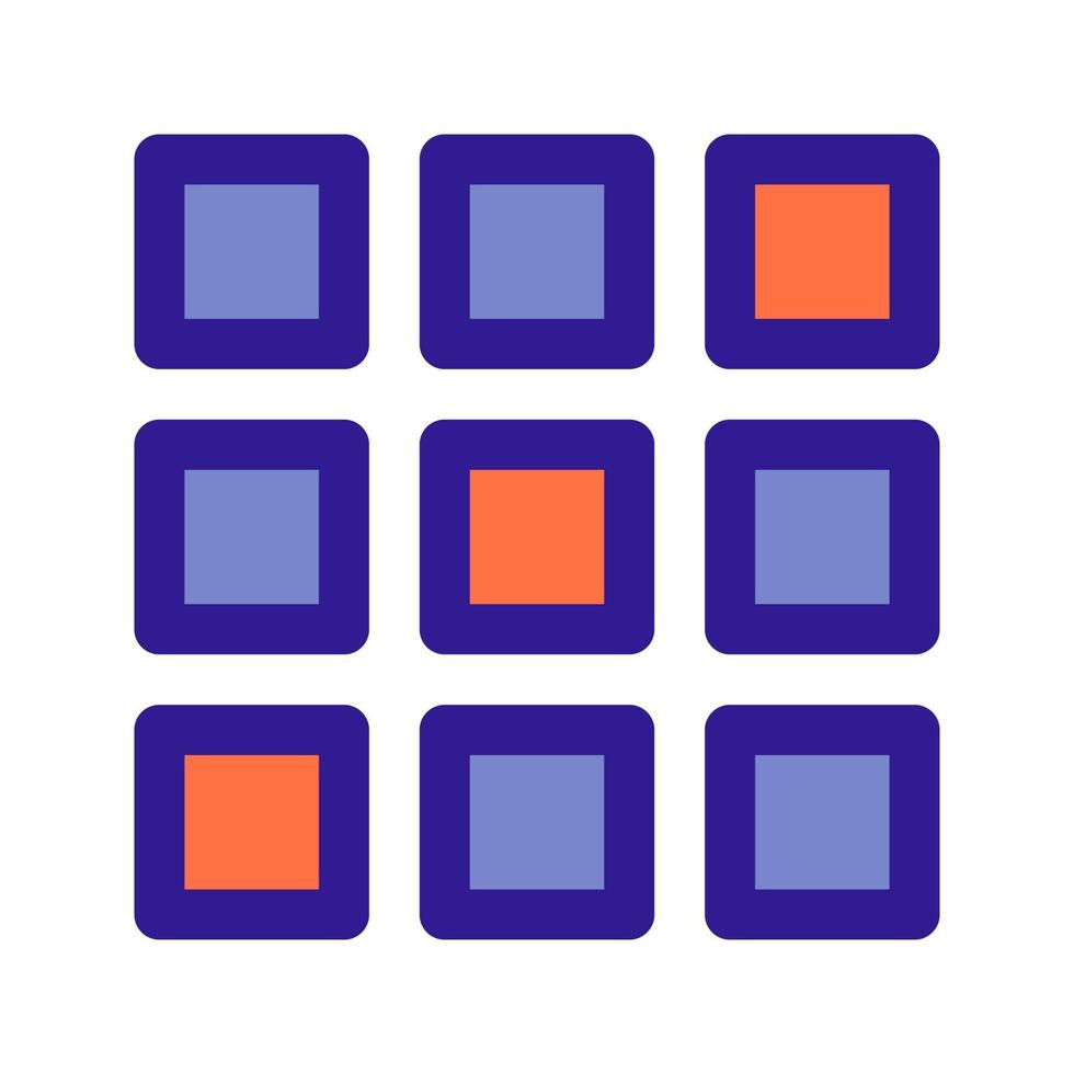 2d array outline icon. Vector item from set, dedicated to Big Data and Machine Learning.