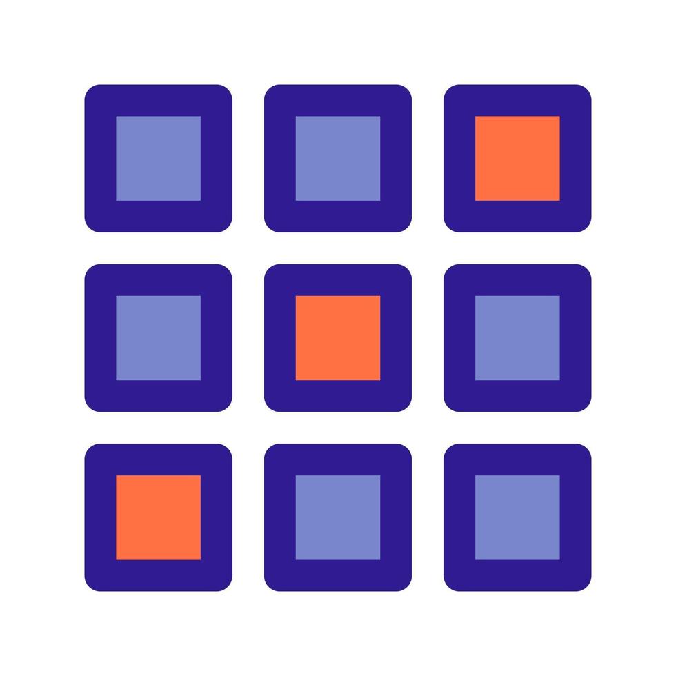 2d array outline icon. Vector item from set, dedicated to Big Data and Machine Learning.