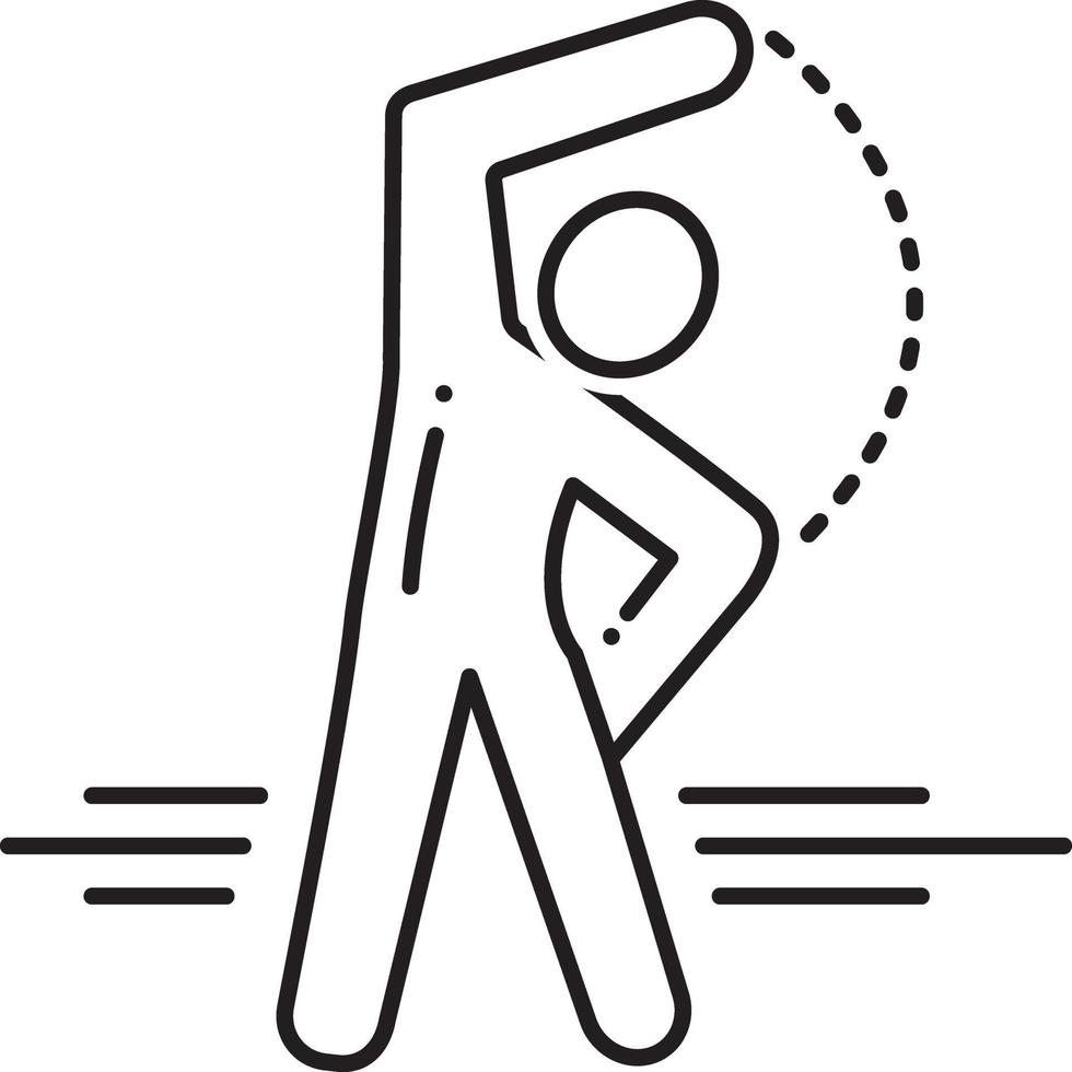 Line icon for exercise vector