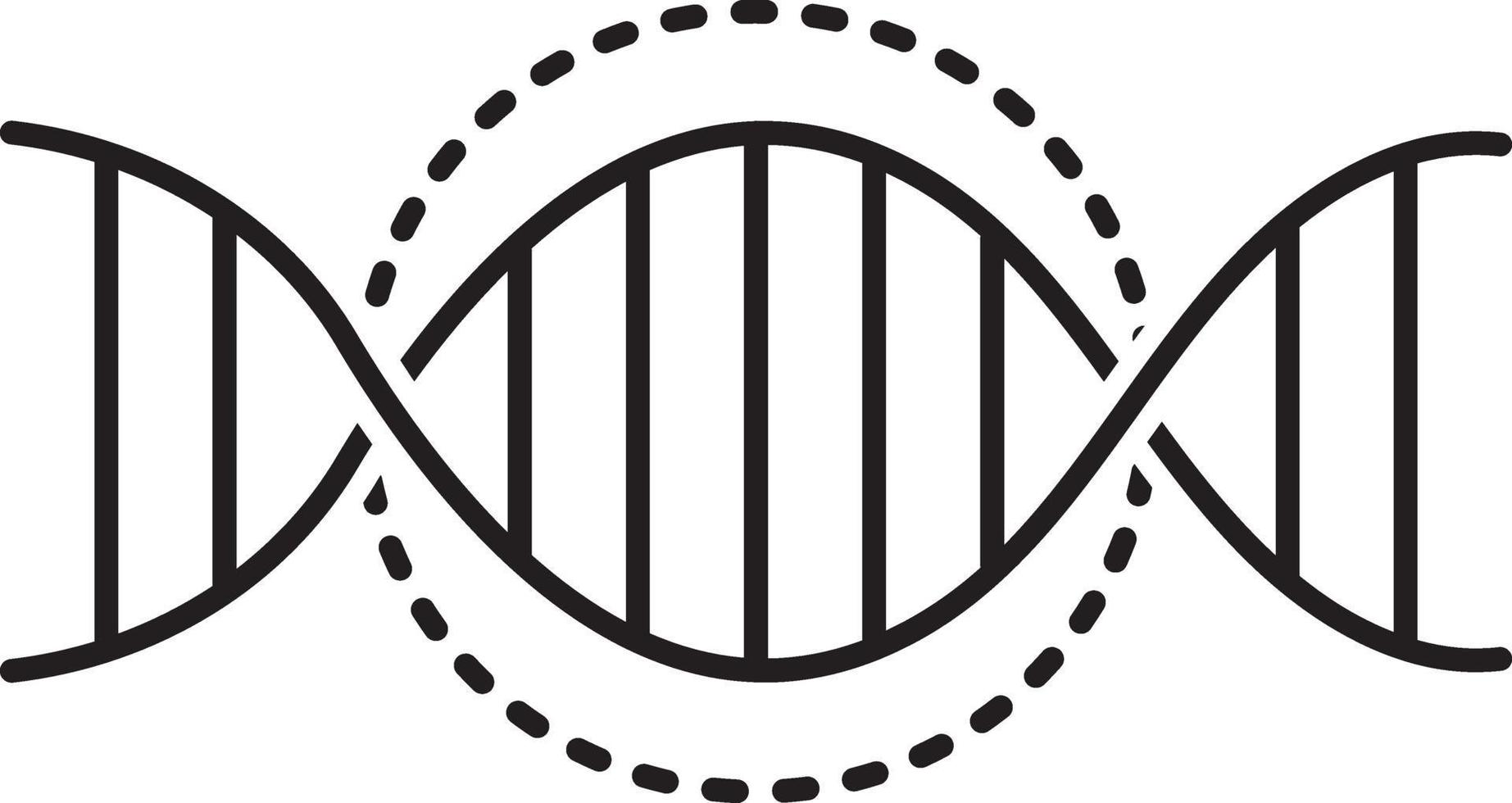 Line icon for dna vector