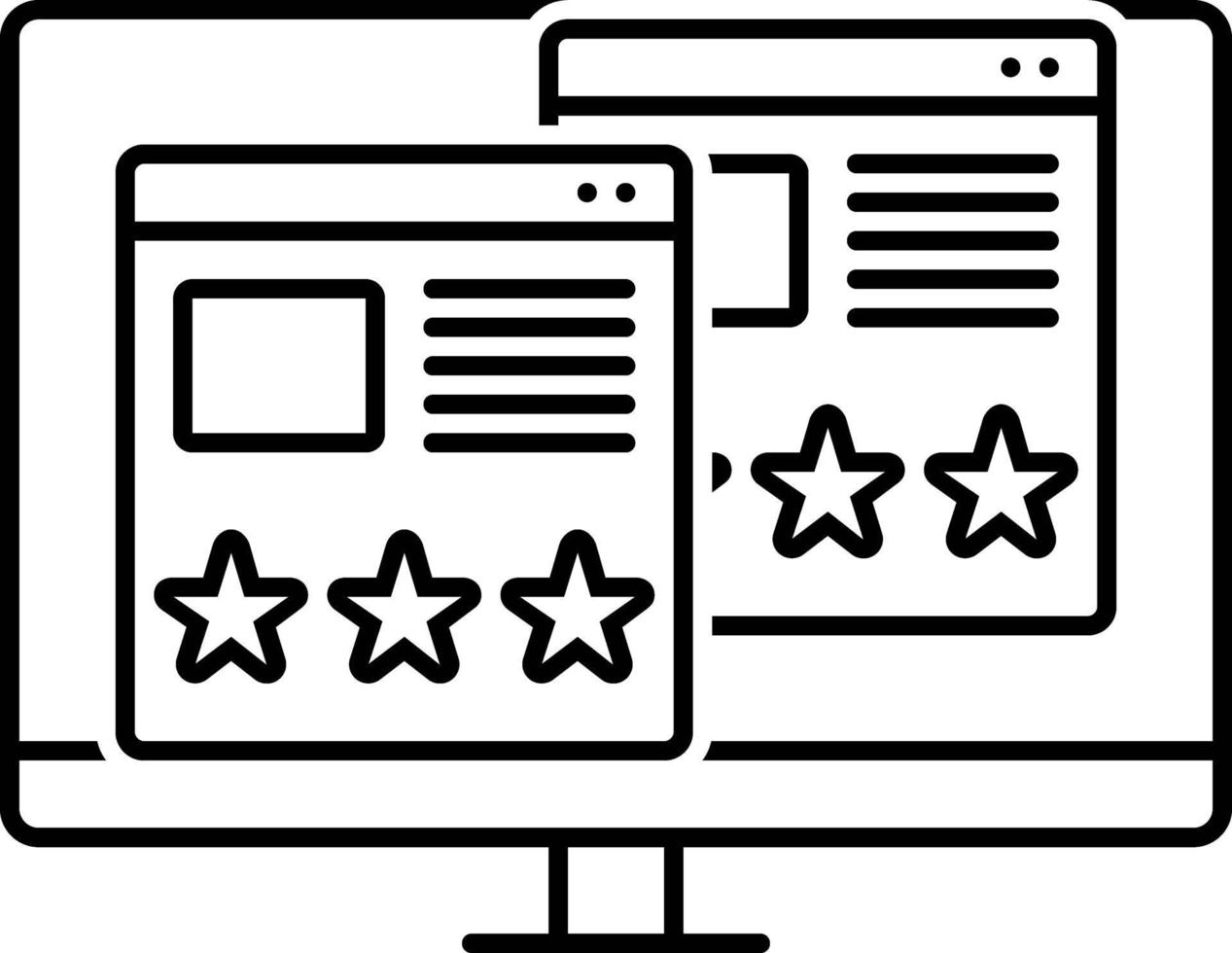 Line icon for usability evaluation vector