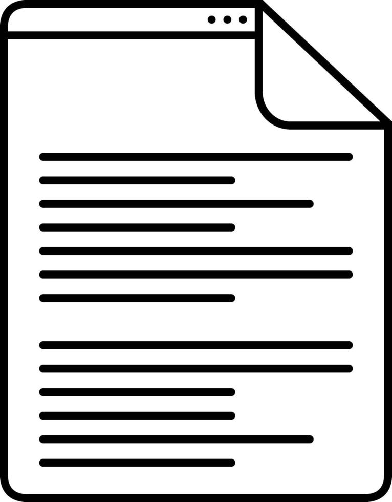 Line icon for scenarios vector