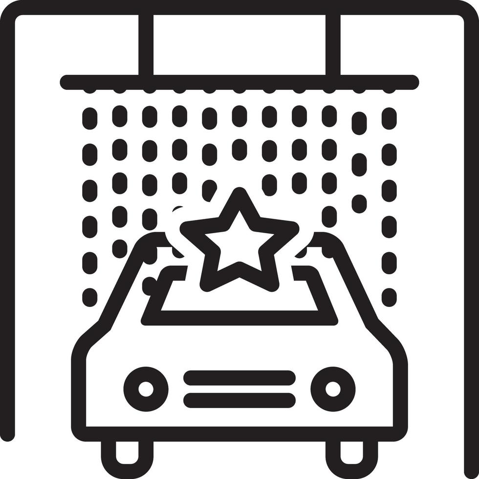 Line icon for car spa vector