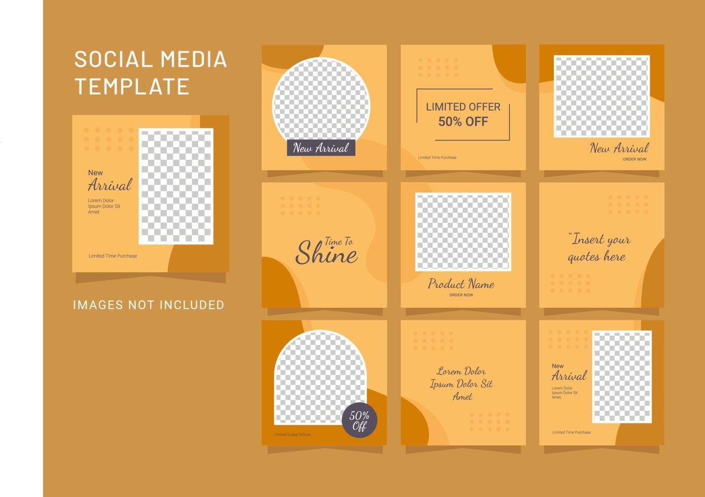 Social Media Fashion Women Post Template Puzzle vector