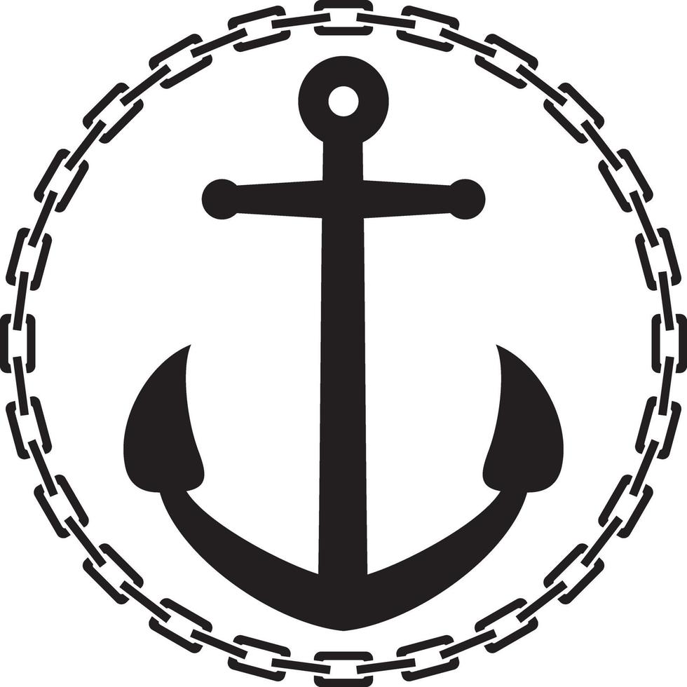 Chain Anchor round vector