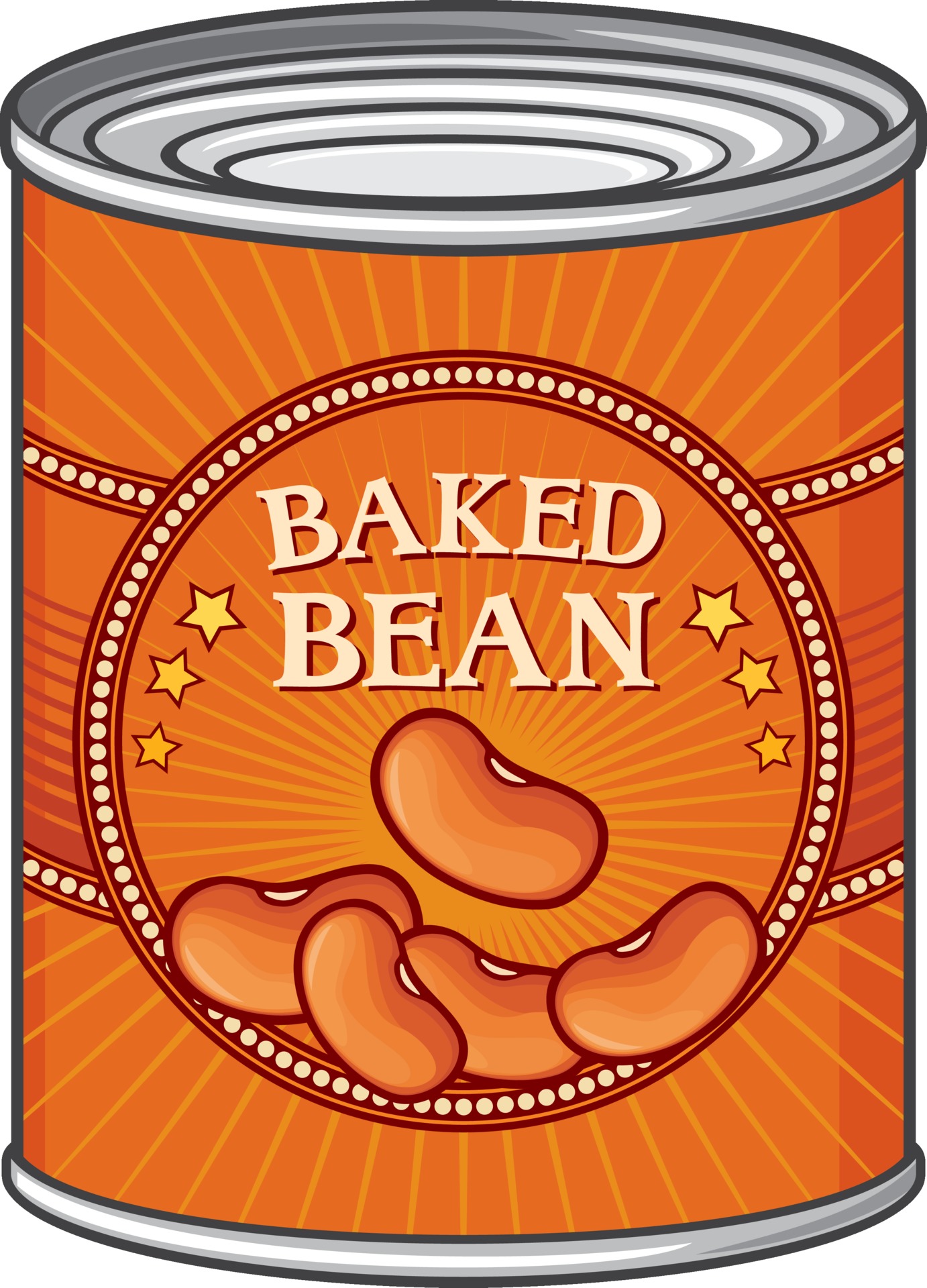 baked bean can 2258847 Vector Art at Vecteezy