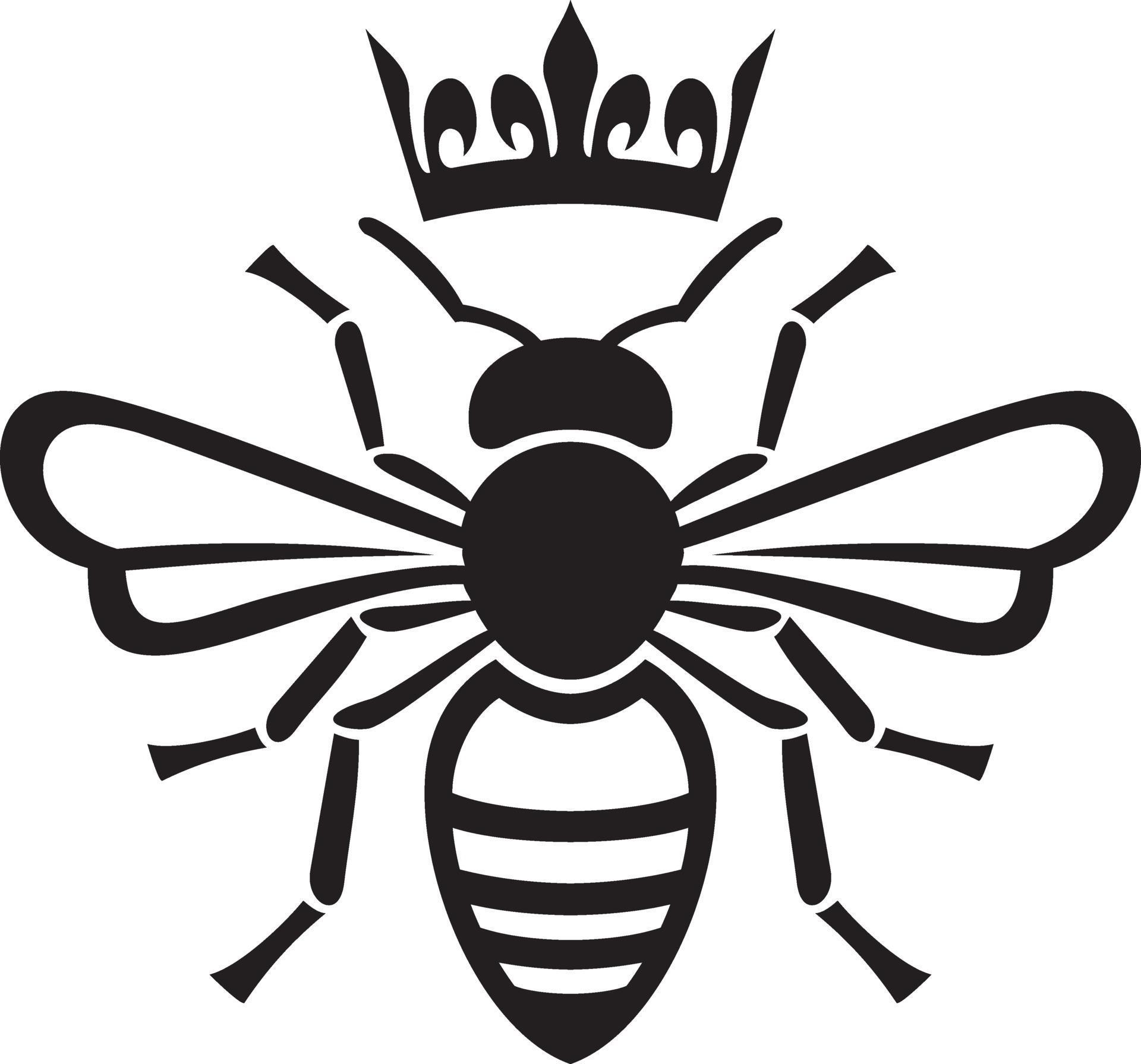 bee-queen-with-crown-2258885-vector-art-at-vecteezy