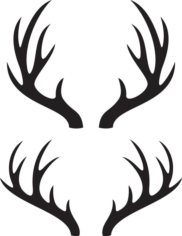 deer horns vector
