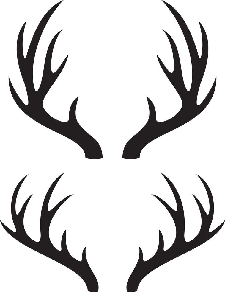 deer horns vector