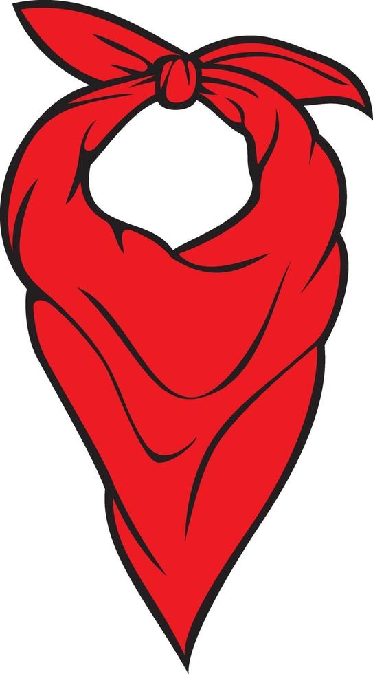 red bandana vector