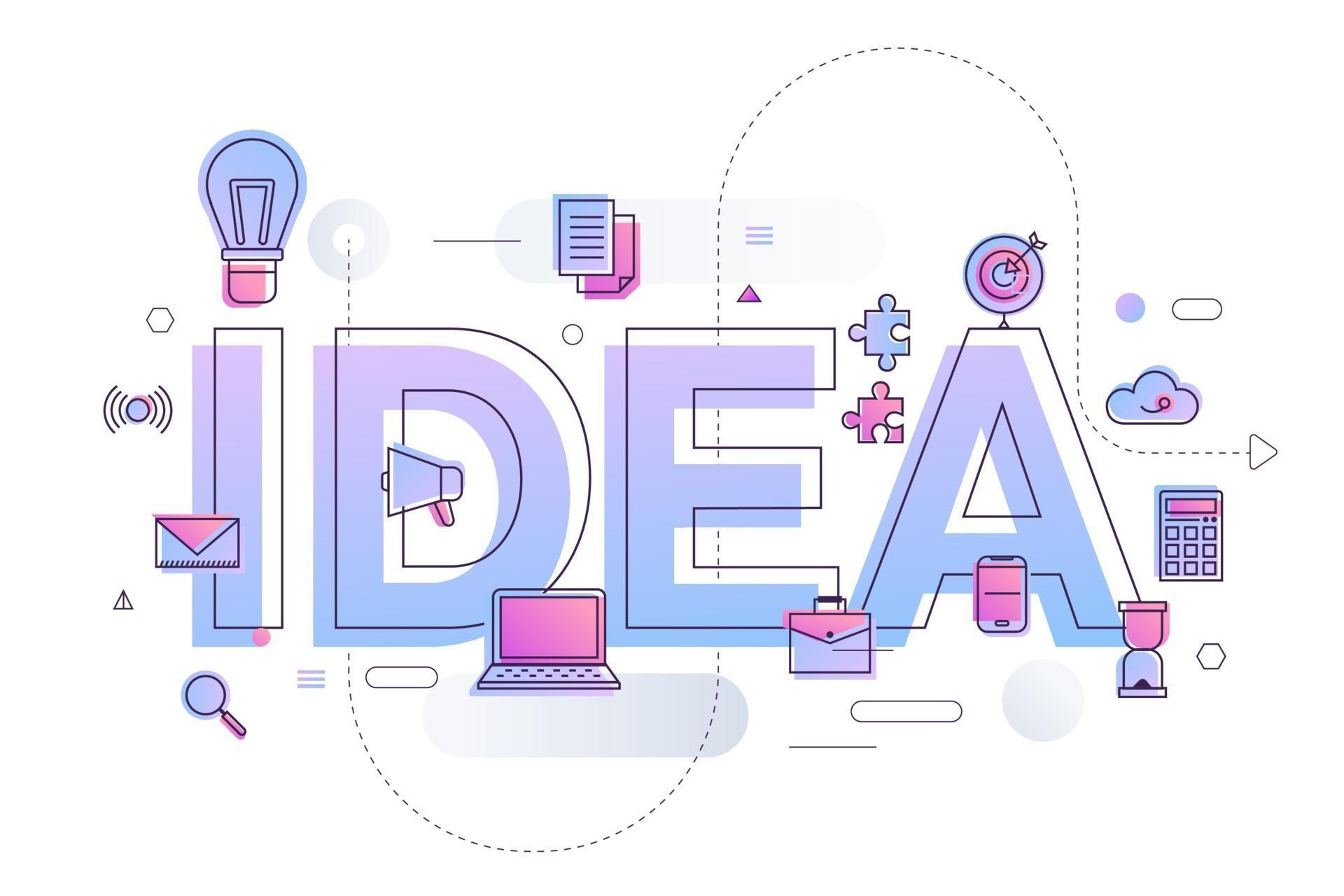 Business Word Idea 2258964 Vector Art at Vecteezy