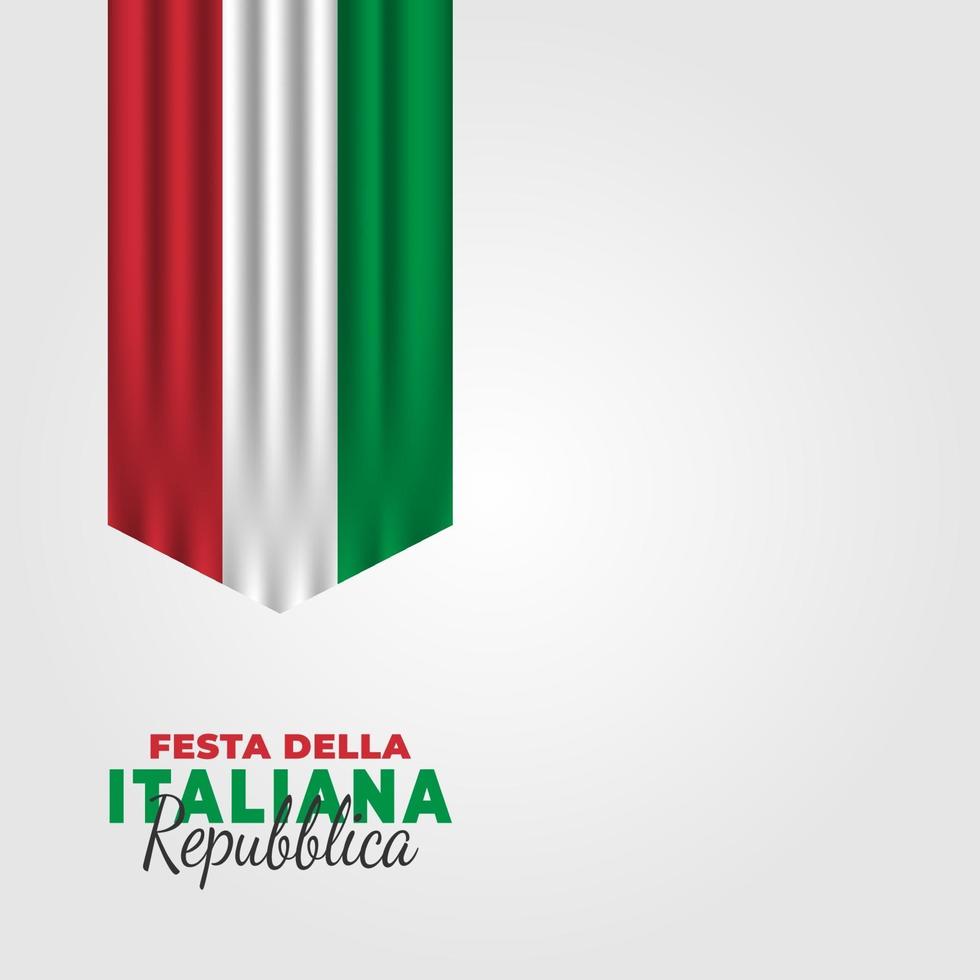 Republic Day of Italy poster vector