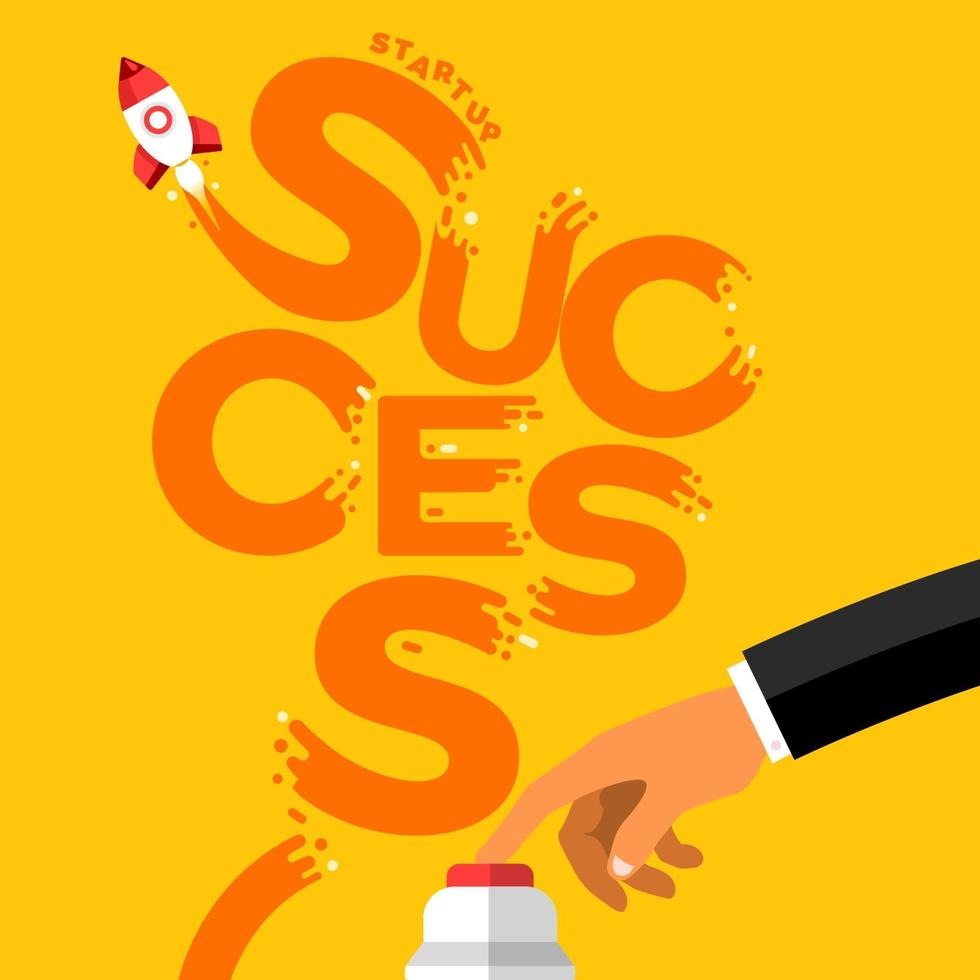 Illustrations startup success vector