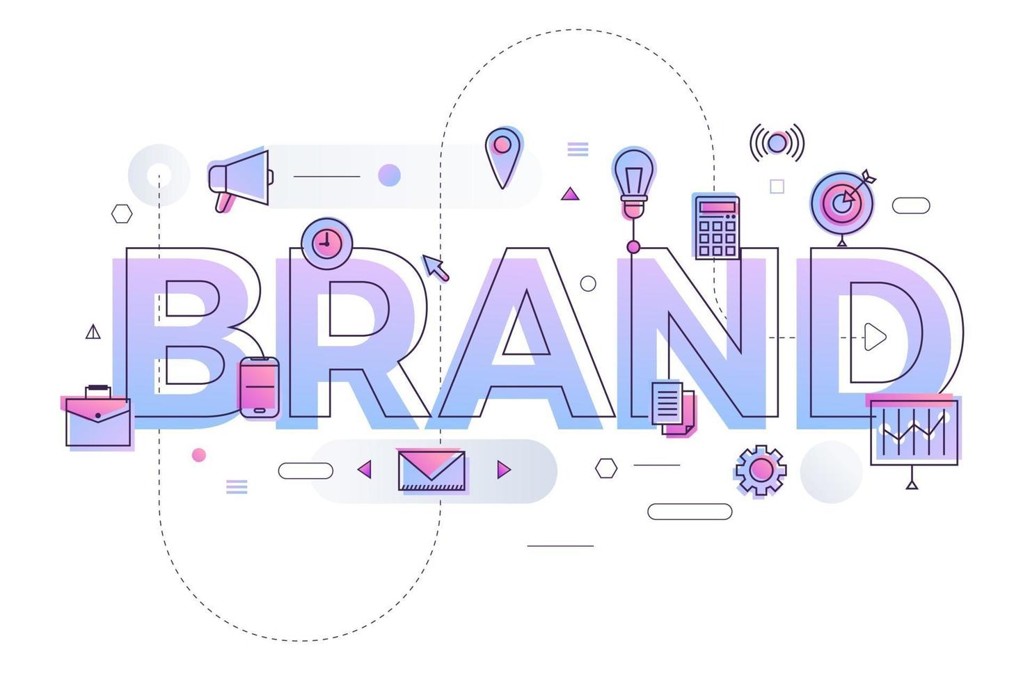 Business Word Brand vector