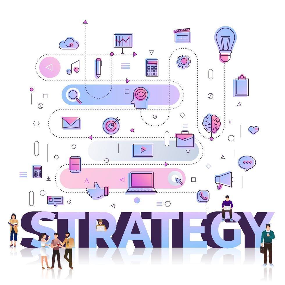 Business Word Strategy vector