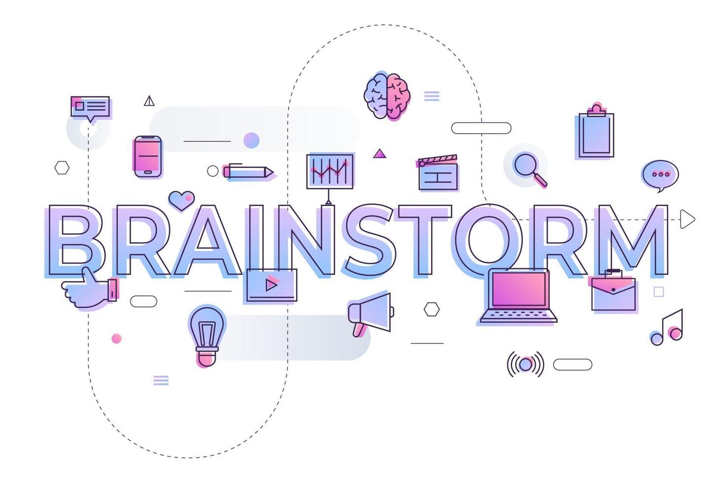 Business Word Brainstorm vector