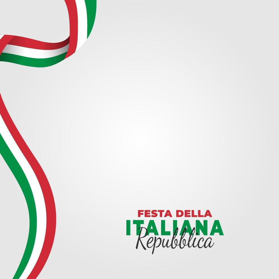 Italian Republic Day poster vector