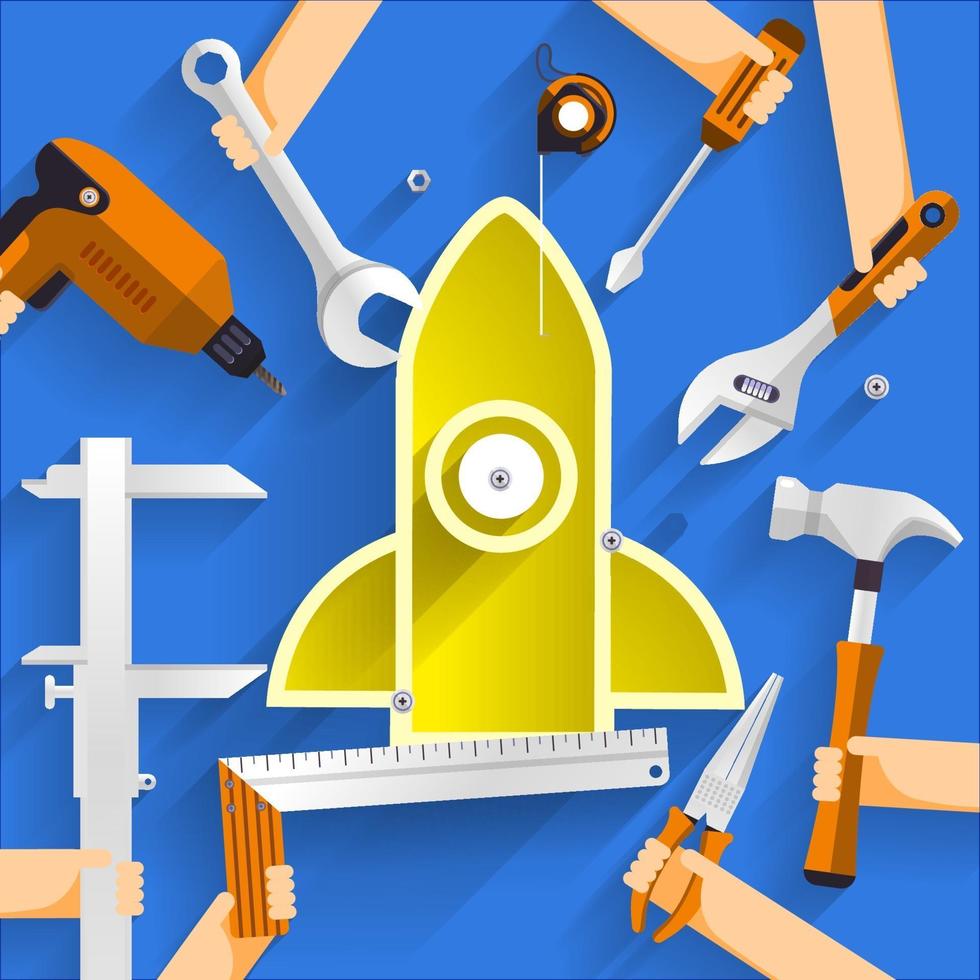Construction Building Startup vector