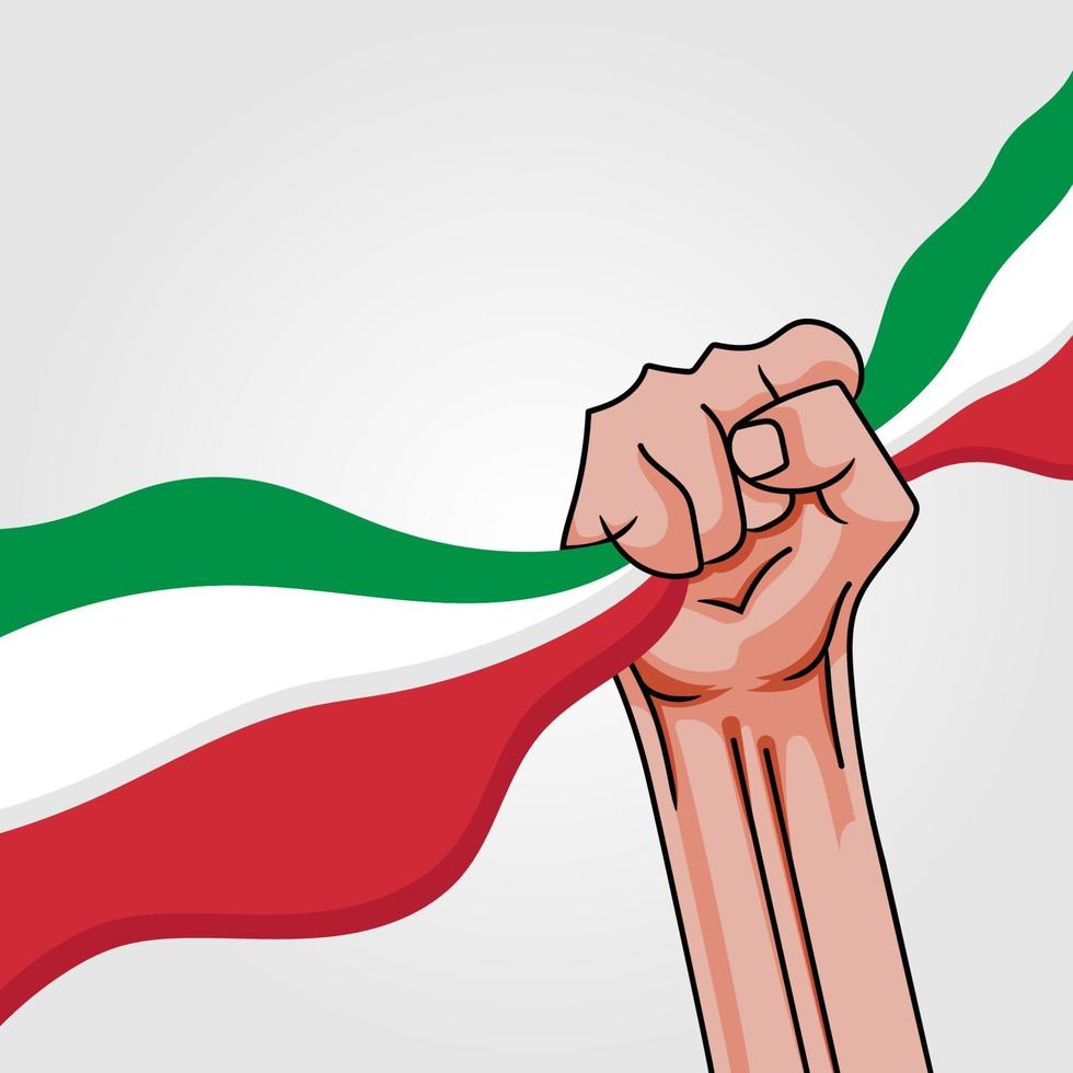 ilustración vectorial del cartel de la festa della repubblica italiana vector