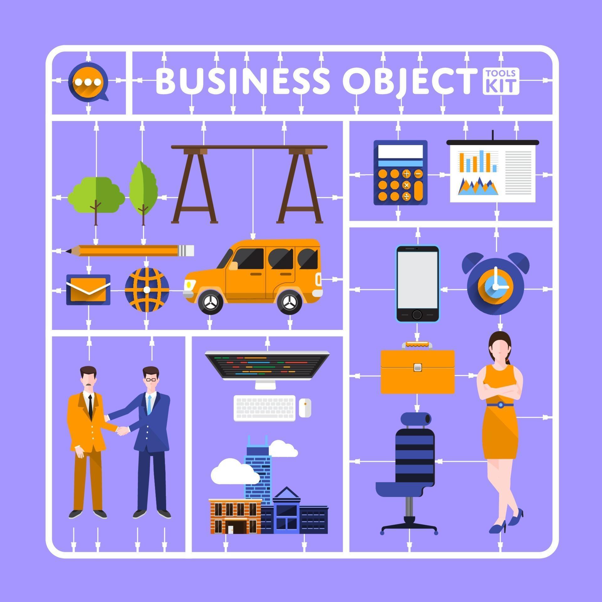 business object concept 2259484 Vector Art at Vecteezy