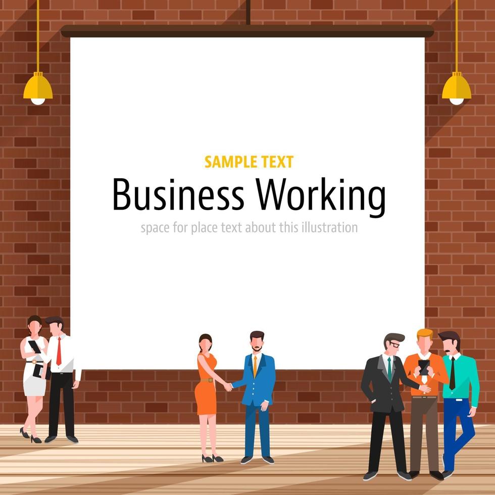 Business concept office vector