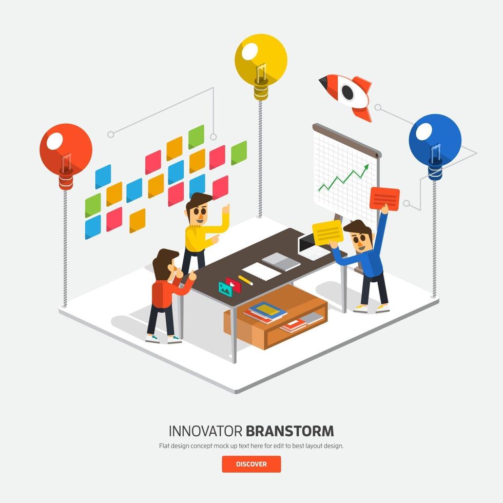 teamwork brainstorm illustrations vector