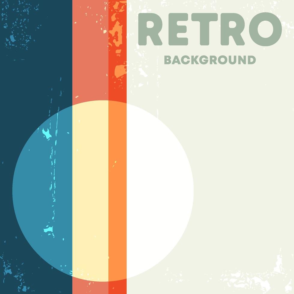 Vintage design background with retro grunge texture. Vector illustration