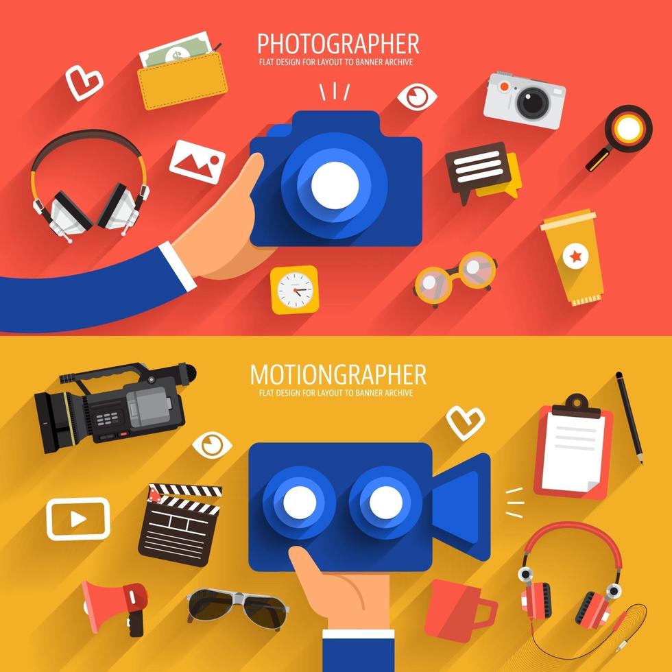 digital marketing photo and video  illustrations vector