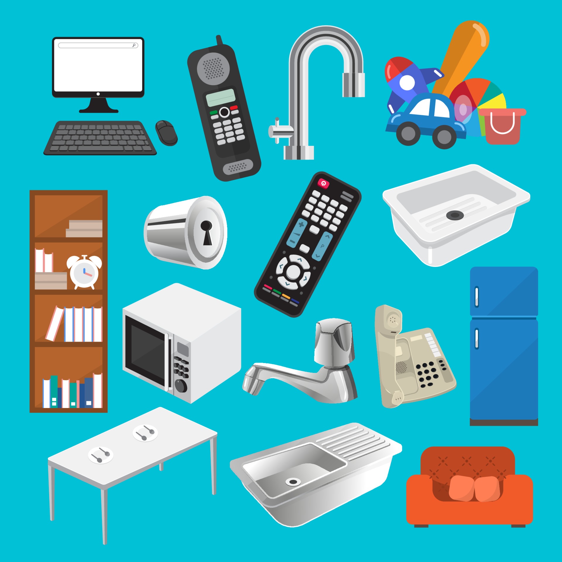 Element object. Home things. household objects. household objects in turkey.