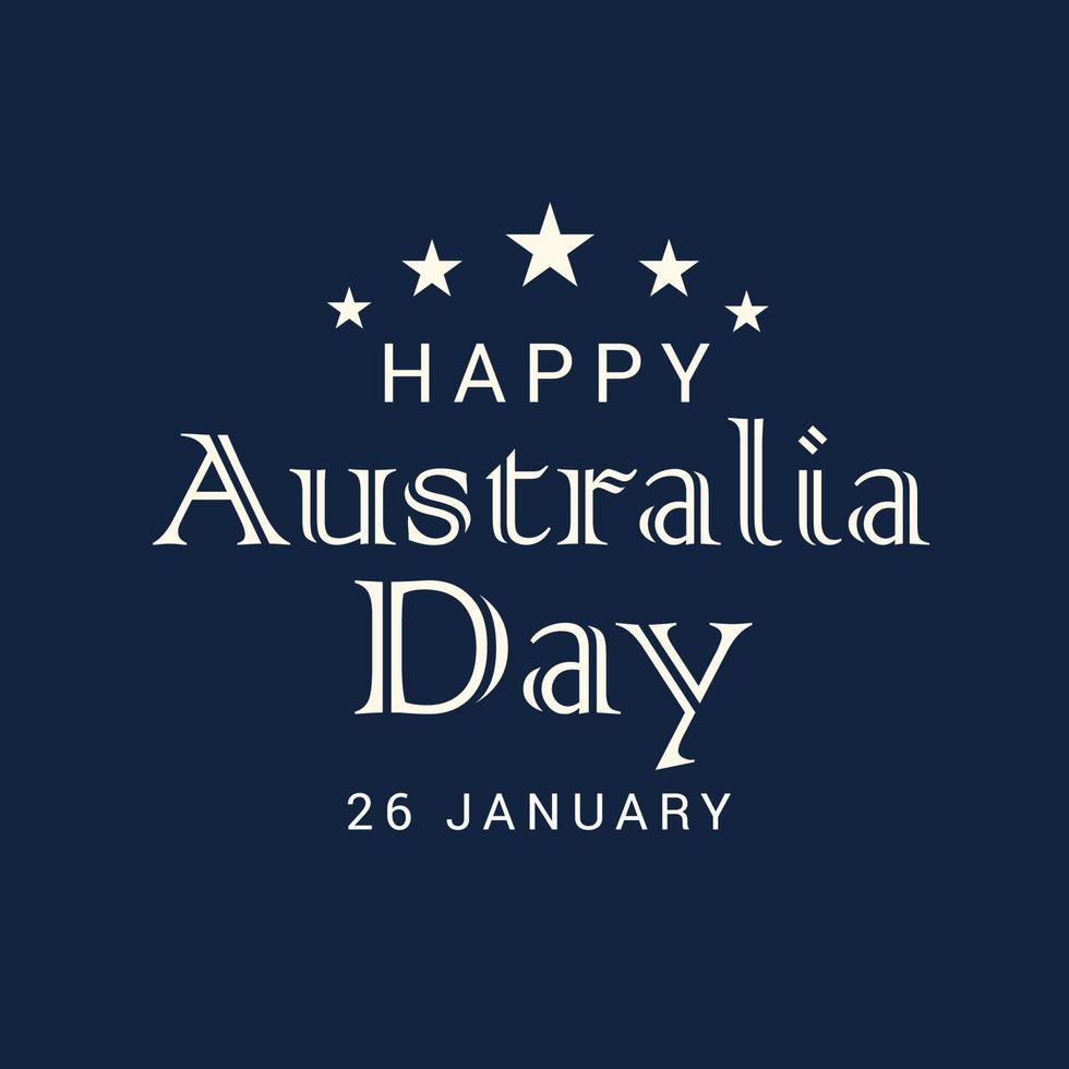 illustration of a background for Happy Australia Day. vector