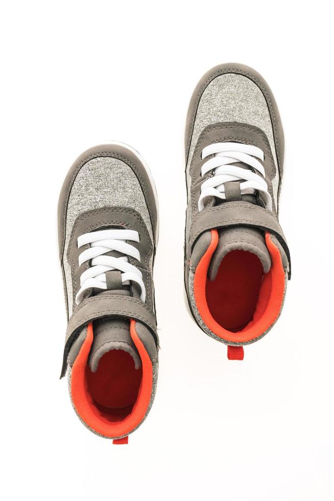 Sneakers on white background photo