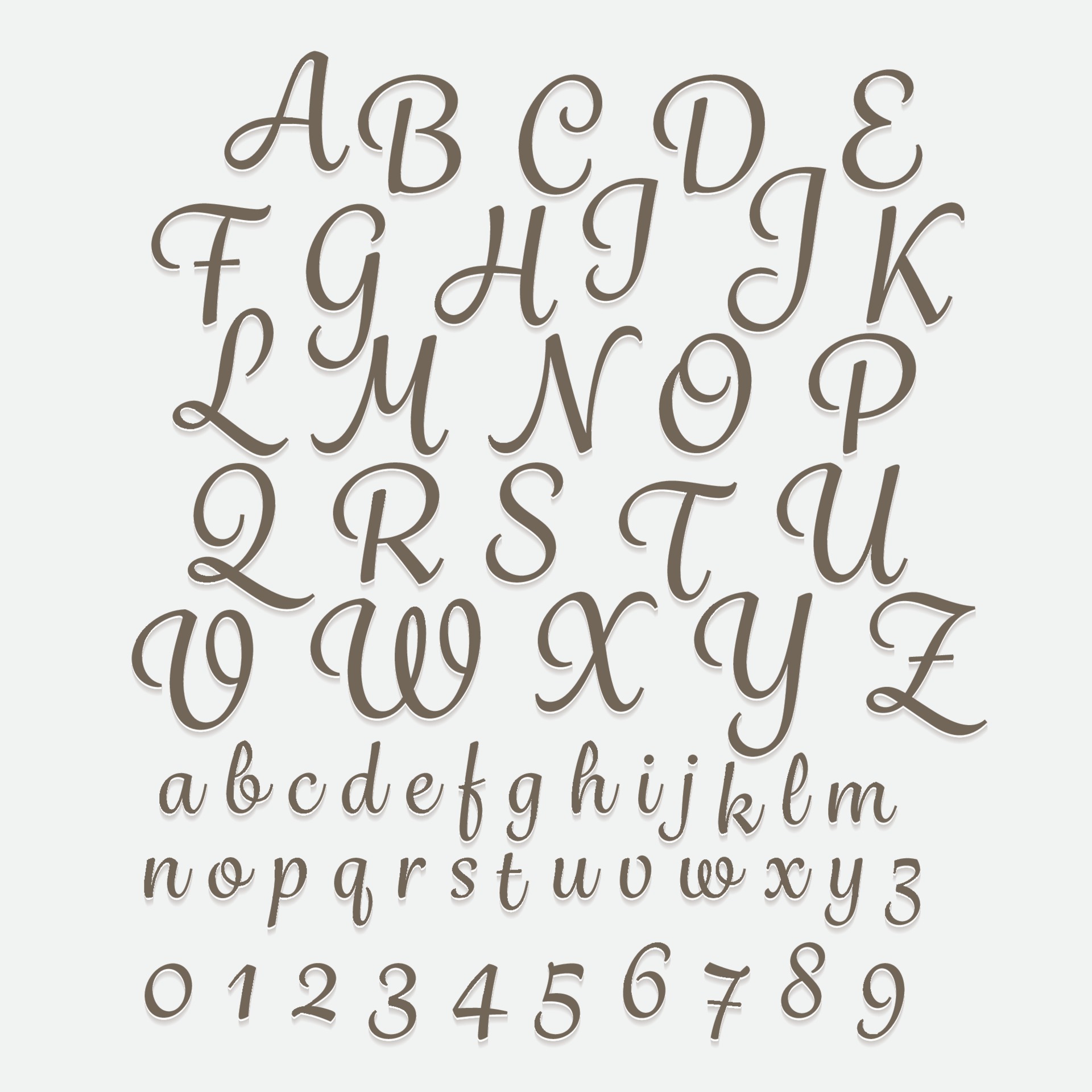 Alphabet hand writing az 2259791 Vector Art at Vecteezy